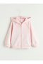 Lcw Baby Pink Hooded Baby Girl Thick Zippered Sweatshirt - 2