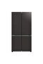 French Door Bottom Freezer 720 Liters Gross Capacity Refrigerator| Glass Mauve Grey