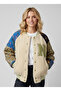 Women's Çağla Sleeves Printed Embroidered Bomber Coat Ayr1875 - 2