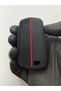Bmw F30 F32 F10 F20 Compatible 4-Button Honeycomb Pattern Key Fob Protector Cover - Black Red - 3