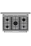 Freestanding Gas Cooker 90 cm 5 Burners Cast Iron with Fan – GGI9C20X - 3