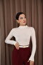 Women's Long Sleeve Half Fishing Lycra Combed Cotton Bodysuit - 2