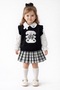 Girl's 3-Piece Set 2-5 Years Old |   Dog Patterned Sweater Shirt Skirt Combination - 2