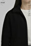 Women's Long Sleeve Winter Plush Fabric Polo Neck Zipper Jacket - 5