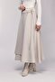 High Waist Tie-Up Layered Look Scuba Skirt - 2