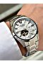 Silver Color Steel Band Steel Case Men's Wristwatch with Automatic Mechanism 1192Mr
