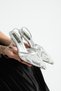 PERIE Silver Women's 7cm Heel Sequin Embellished Strappy Evening Bridal Wedding Shoes/Slippers