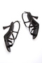 Women's Black Buckle Thin Heeled Evening Dress Shoes - 3