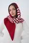 Women's Striped Triangle Shawl Scarf – Shoulder Shawl with Soft Texture - 4