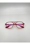 Sanders Burgundy Colored Unisex Square Blue Light Protected Glasses |   67 Subordinates - 2