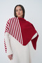 Women's Striped Triangle Shawl Scarf – Shoulder Shawl with Soft Texture - 3