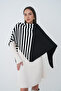 Women's Striped Triangle Shawl Scarf – Shoulder Shawl with Soft Texture - 8