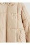 Lcw Kids Beige Hooded Girls Puffer Coat W52763Z4 - 3