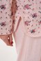 طقم بيجامة نسائي بأزرار مقاس كبير - 3