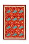 Mosso Red Themed Fish and Flower Figures Patterned Woven Base Modern Decorative Carpet Mosso2162