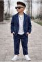 Boys' Cotton Linen Jacket and Pants 2-Piece Set - Age 3/10 - 31626 - 4