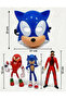 Sonic the Hedgehog 2 Toy Playset Sonic 2 Action Figures & Wearable Blue Face Mask 4-Pcs for Kids Toy - 3
