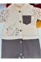 100% Organic Cotton Baby Romper with Booties - Hat - 4