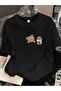 Sweat Bear Printed Oversize Circular Neck T-Shirt