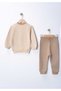 Lion Süzene Embroidered 100% Cotton Seasonal Two-Piece Fabric Baby Boy Top and Bottom 2-Piece Set - 2