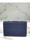 Navy Blue Luxury Suede Crystal Stone Metal Handle Chain Women's Evening Dress Bag Wedding Engagement Graduation - 5