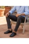 Men's Genuine Leather Black Nubuck Sneaker – Casual Comfortable Shoes - 4