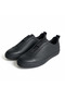 Men's Genuine Leather Black Nubuck Sneaker – Casual Comfortable Shoes - 5