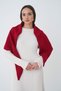 Women's Scarf & Shawl Red Soft Textured Scarf Shawl Shoulder Shawl - 7