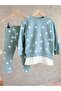 Girl's Sweatshirt and Ribbed Leggings Set - 2