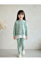 Girl's Sweatshirt and Ribbed Leggings Set