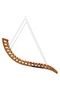 Swing Bed Solid Bent Wood with Teak Finish 115x147x46 cm - 2