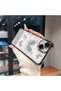 Samsung Galaxy A73 Compatible Kelebek Printed Transparent Silicone Shock Absorbing Case Stylish and Durable - 4
