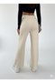 Women's Winter Relaxed Fit Wide-Leg Elastic Waist Knit Pants, Standard Size, Fits S-M-L - 2