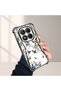 Redmi Note 14 Pro 4g Compatible Kelebek Printed Transparent Silicone Shock Absorbing Case Stylish and Durable