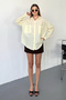 Women's Double Pocket Long Sleeve Shirt Yellow - 26Y 2013 - 3