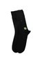 Men's Premium Stitch-Free Bamboo Socks Black Ladder Pattern - 4