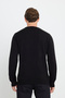 Men's Black Crew Neck Knitwear Sweater - 6