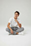Boy's Gray Linen-Look Cotton Trousers with Elastic Waist - 2