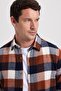Men's Slim Fit slim fit checkered winter lumberjack shirt - 2