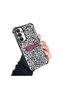 Samsung Galaxy A54 Compatible Transparent Four Corner Silicone Coated Glossy Edge Case Leopard Pattern - 2