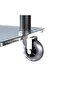 Black Hair Coloring Trolley Stand with Transparent Table Top - 4