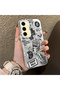 Samsung Galaxy A30/A20 Compatible American Retro Collage Style Patterned Anti-Shock Protection