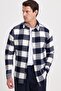 Men's Slim Fit slim fit checkered winter lumberjack shirt - 7