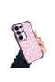 Samsung Galaxy S25 Ultra Compatible Transparent Four Corner Silicone Coated Glossy Edge Case Leopard Pattern - 2
