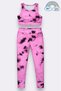 Girl's Multi-Purpose Patterned Swimsuit & Sports Set 12442