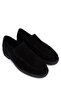 Men's Genuine Leather Black Suede Loafer Shoes - 3