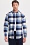 Men's Slim Fit slim fit checkered winter lumberjack shirt - 3