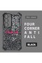 Samsung Galaxy S23 Compatible Transparent Four Corner Silicone Coated Glossy Edge Case Leopard Pattern