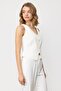 V-Neck Buttoned Blue Women's Vest 5038 - 2