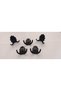 5 Pcs Black Hard Polymer Coat Hanger Hanging Rack Wardrobe Hanger Furniture Closet Home Decoration